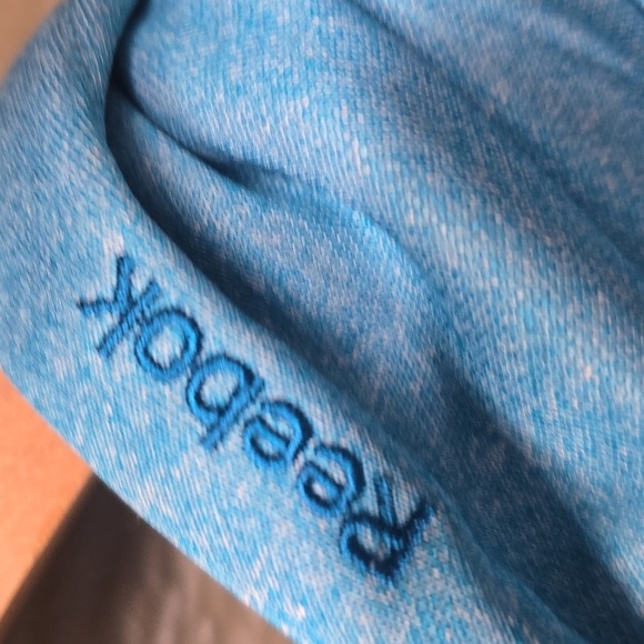 Reebok Turquoise Hooded Sweatshirt Medium - Picture 2 of 5
